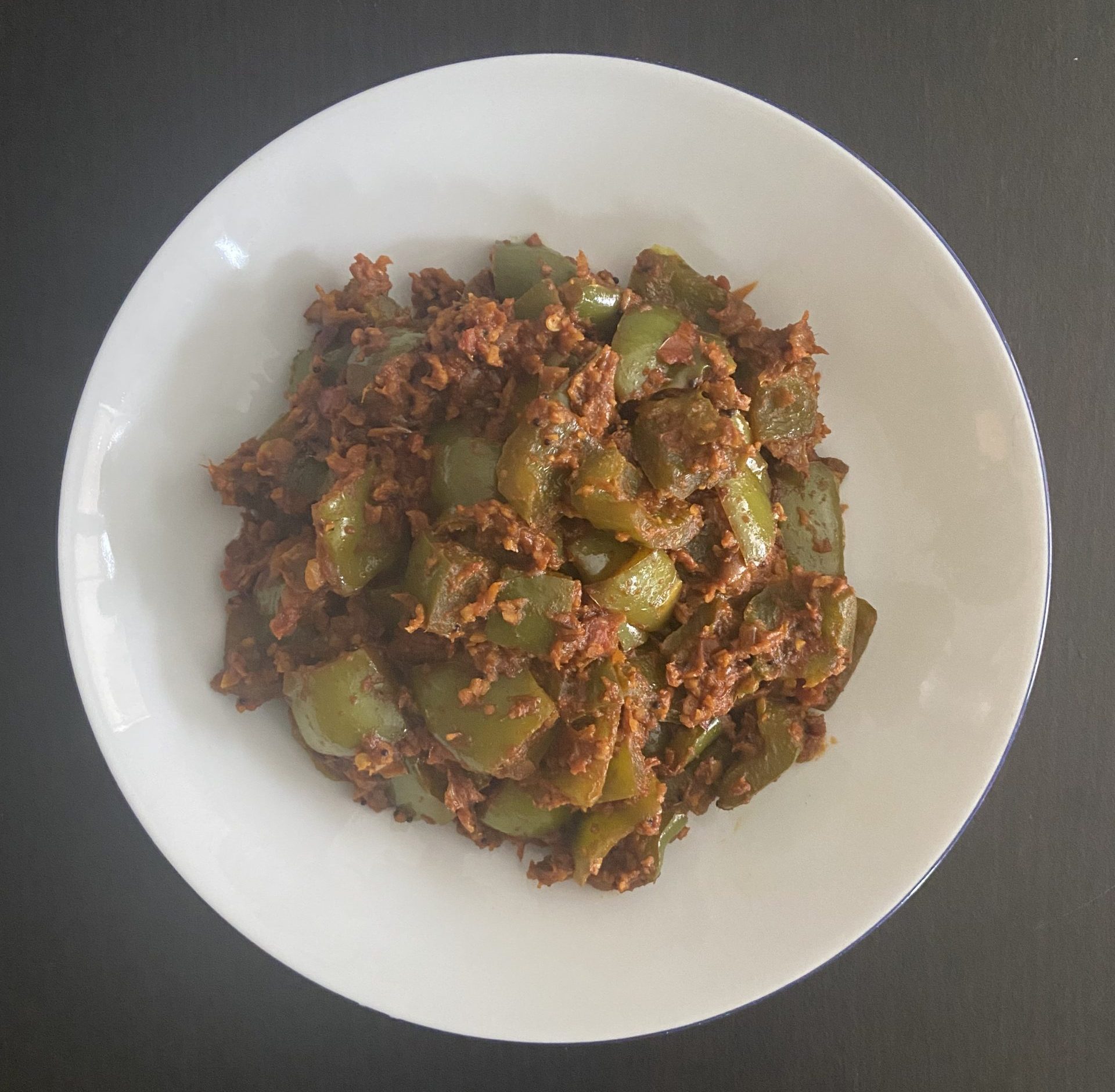 Capsicum Masala๐ฉ๐ฟ